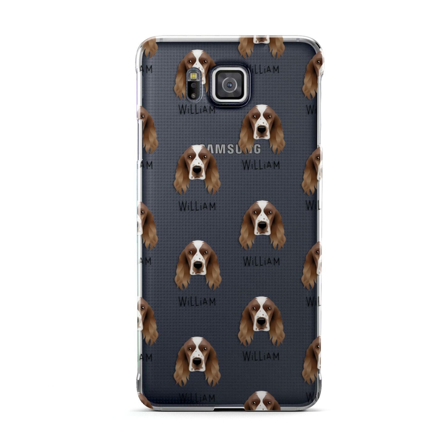 Welsh Springer Spaniel Icon with Name Samsung Galaxy Alpha Case
