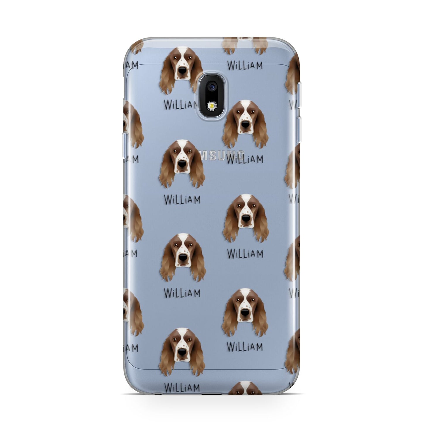 Welsh Springer Spaniel Icon with Name Samsung Galaxy J3 2017 Case