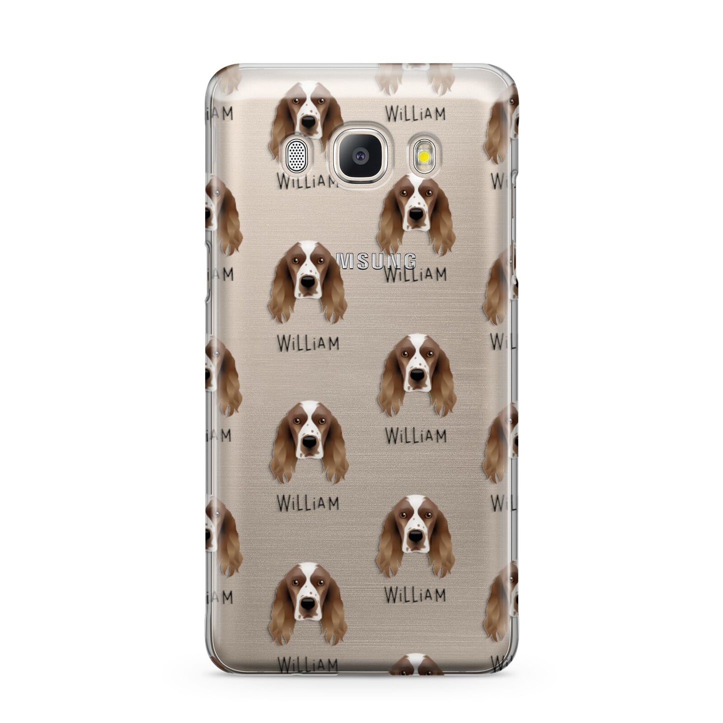 Welsh Springer Spaniel Icon with Name Samsung Galaxy J5 2016 Case