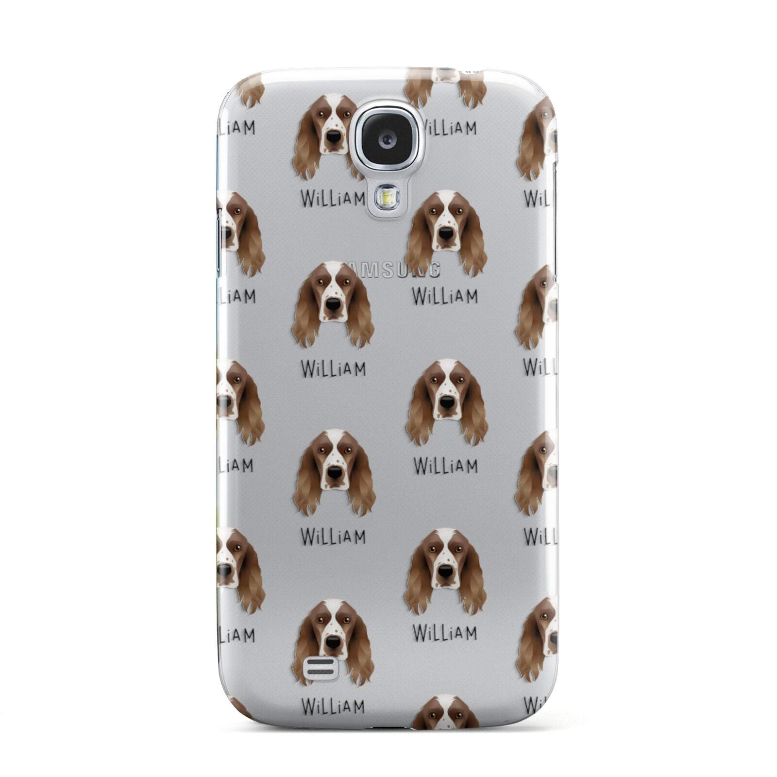 Welsh Springer Spaniel Icon with Name Samsung Galaxy S4 Case