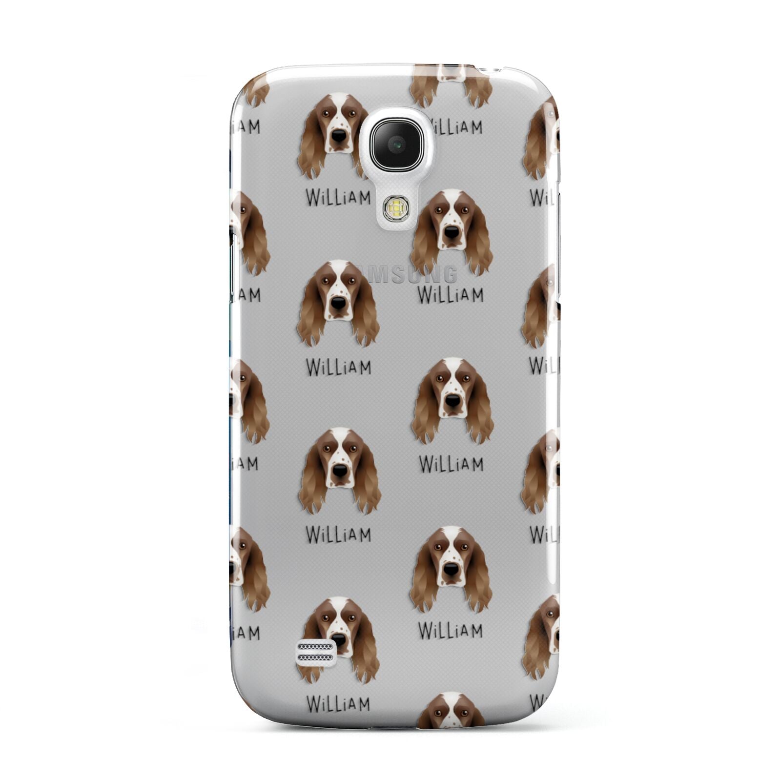 Welsh Springer Spaniel Icon with Name Samsung Galaxy S4 Mini Case