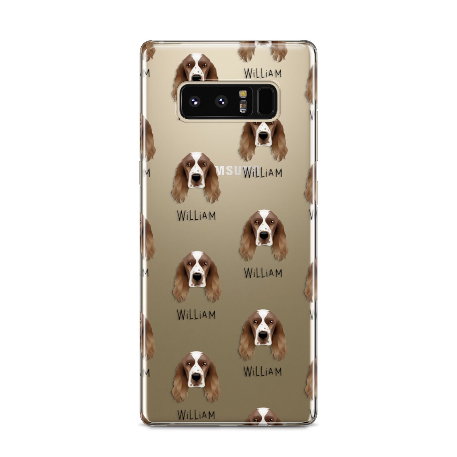 Welsh Springer Spaniel Icon with Name Samsung Galaxy S8 Case