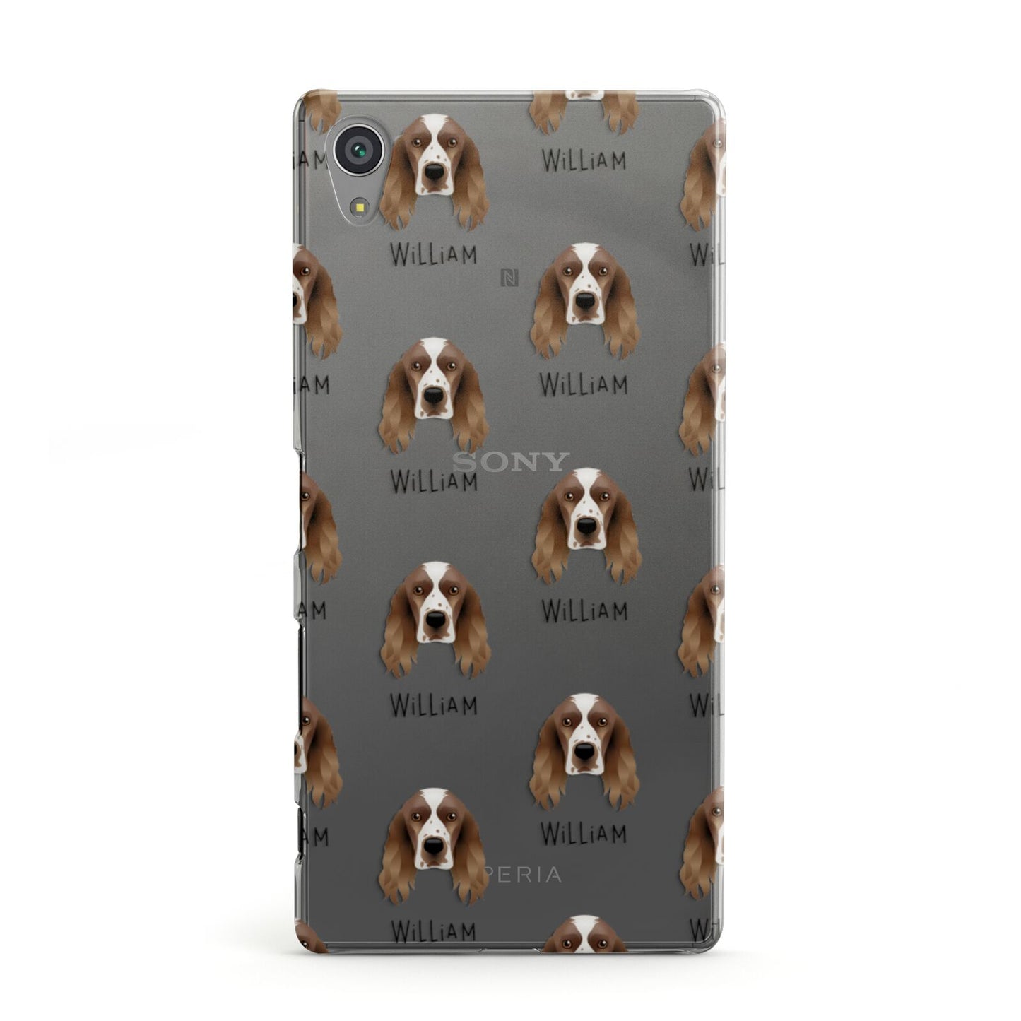 Welsh Springer Spaniel Icon with Name Sony Xperia Case