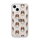 Welsh Springer Spaniel Icon with Name iPhone 14 Glitter Tough Case Starlight