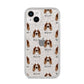 Welsh Springer Spaniel Icon with Name iPhone 14 Plus Glitter Tough Case Starlight