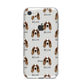 Welsh Springer Spaniel Icon with Name iPhone 8 Bumper Case on Silver iPhone
