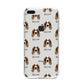Welsh Springer Spaniel Icon with Name iPhone 8 Plus Bumper Case on Silver iPhone