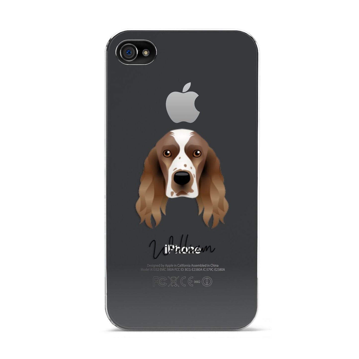 Welsh Springer Spaniel Personalised Apple iPhone 4s Case