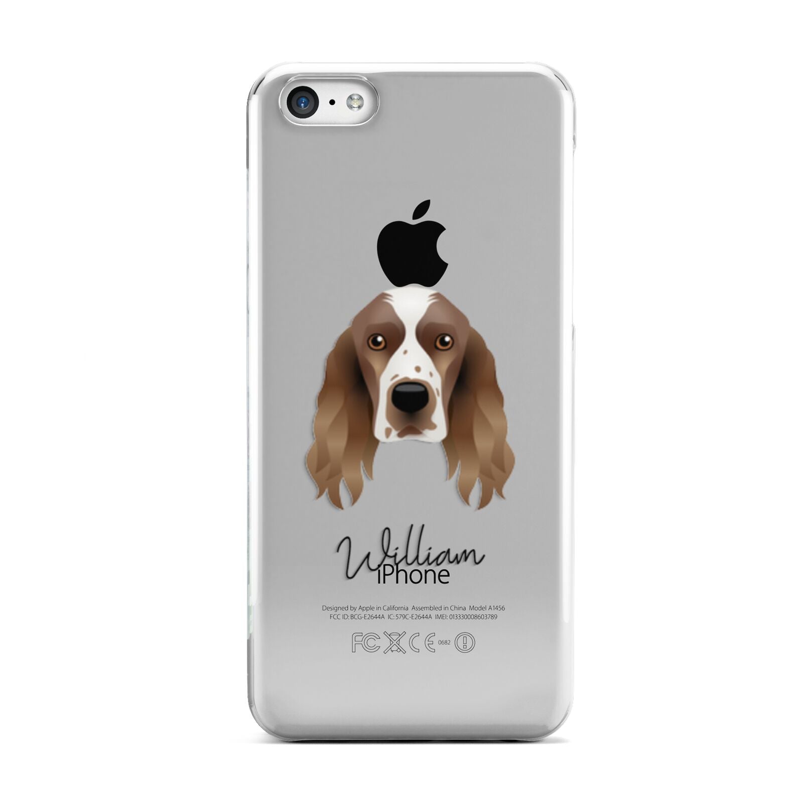 Welsh Springer Spaniel Personalised Apple iPhone 5c Case