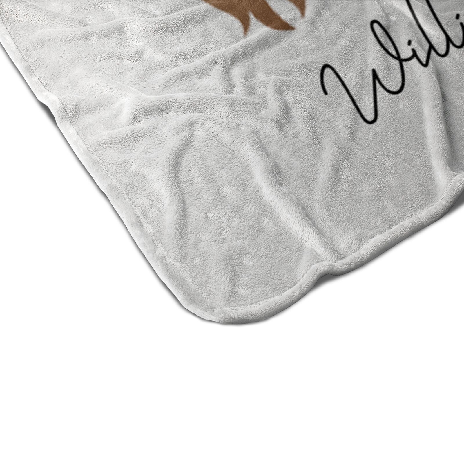 Welsh Springer Spaniel Personalised Fleece Blanket Edging