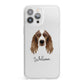Welsh Springer Spaniel Personalised iPhone 13 Pro Max Clear Bumper Case