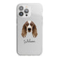 Welsh Springer Spaniel Personalised iPhone 13 Pro Max TPU Impact Case with White Edges