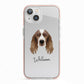 Welsh Springer Spaniel Personalised iPhone 13 TPU Impact Case with Pink Edges