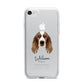 Welsh Springer Spaniel Personalised iPhone 7 Bumper Case on Silver iPhone