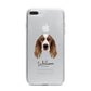 Welsh Springer Spaniel Personalised iPhone 7 Plus Bumper Case on Silver iPhone