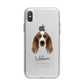 Welsh Springer Spaniel Personalised iPhone X Bumper Case on Silver iPhone Alternative Image 1