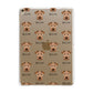 Welsh Terrier Icon with Name Apple iPad Gold Case