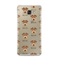 Welsh Terrier Icon with Name Samsung Galaxy A3 2016 Case on gold phone
