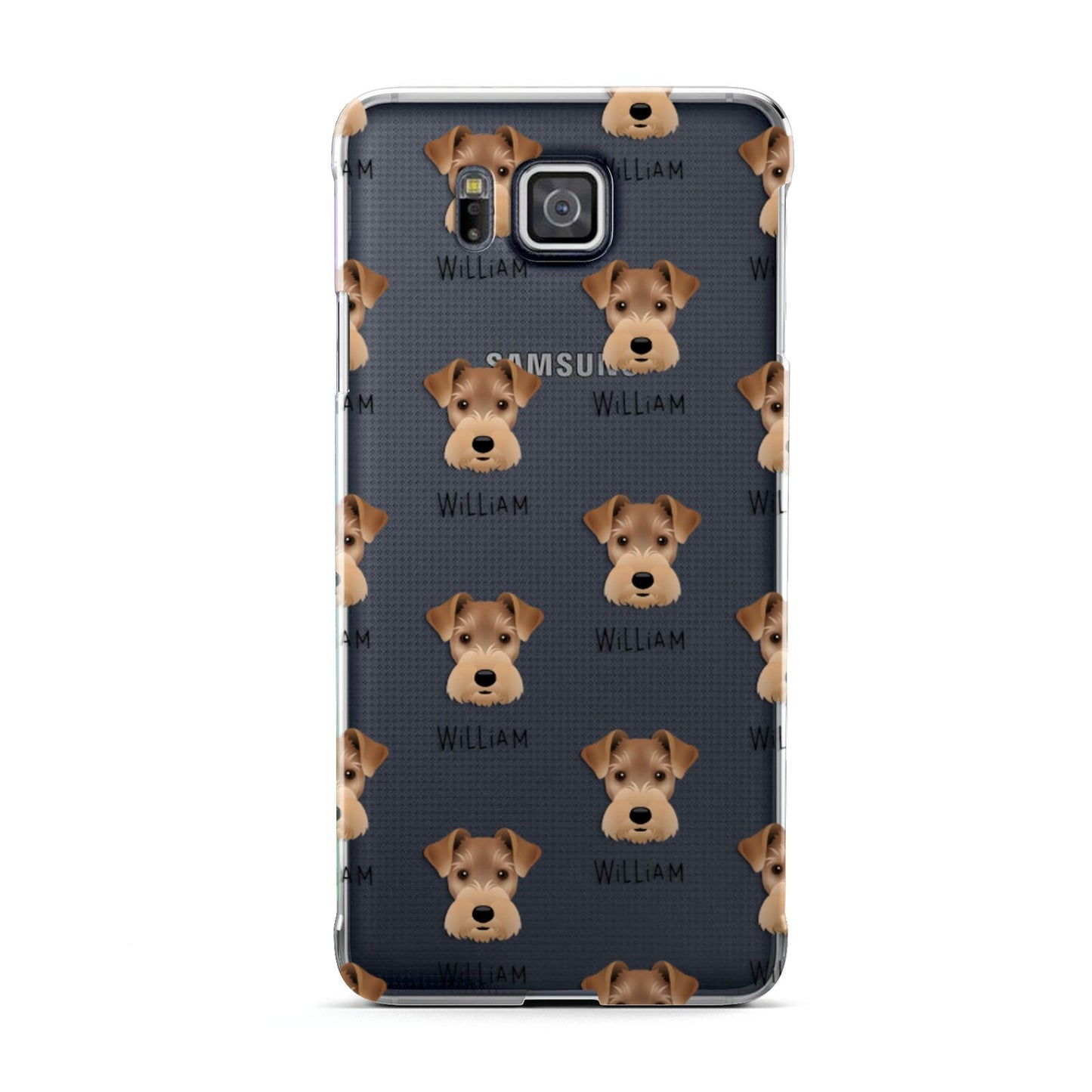 Welsh Terrier Icon with Name Samsung Galaxy Alpha Case