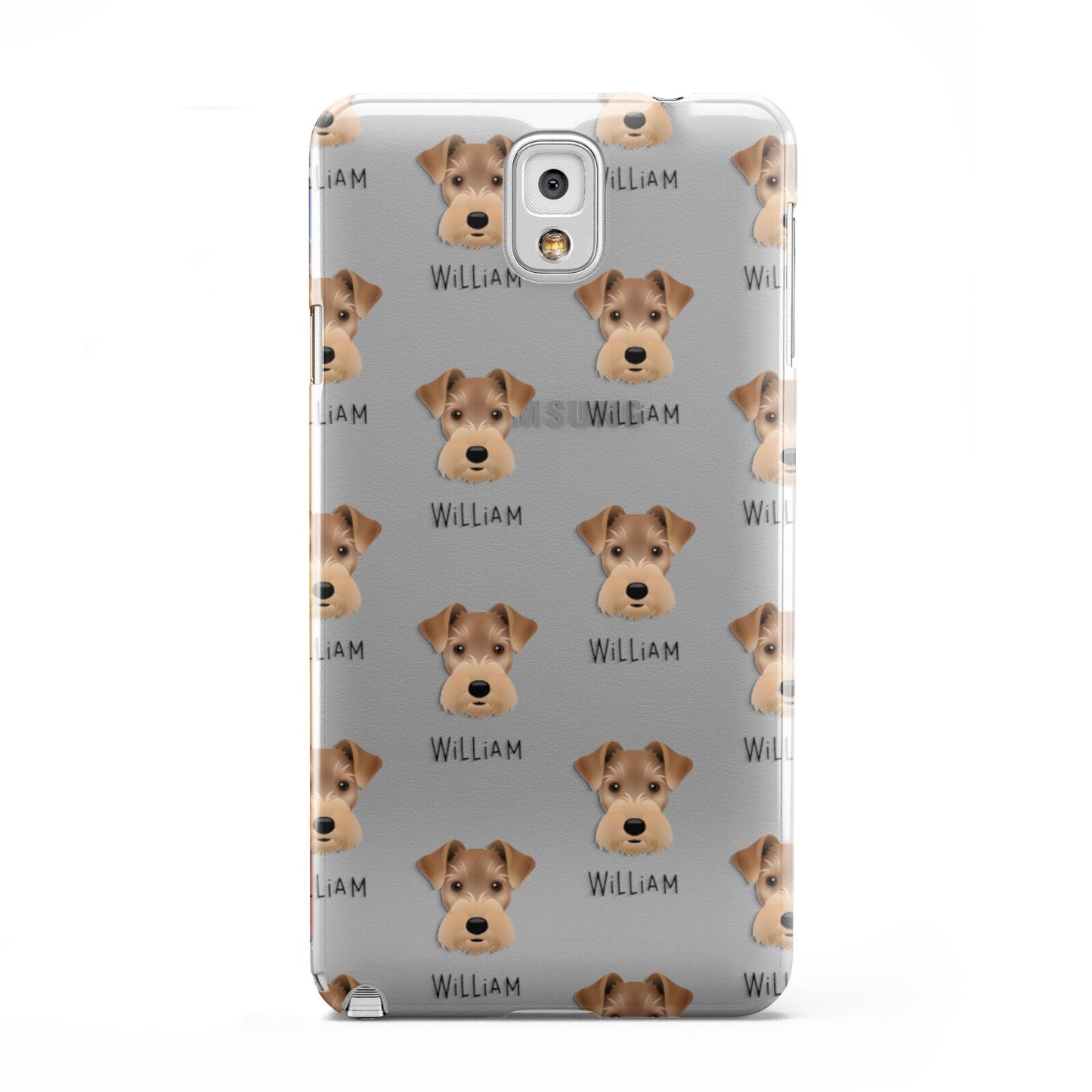 Welsh Terrier Icon with Name Samsung Galaxy Note 3 Case