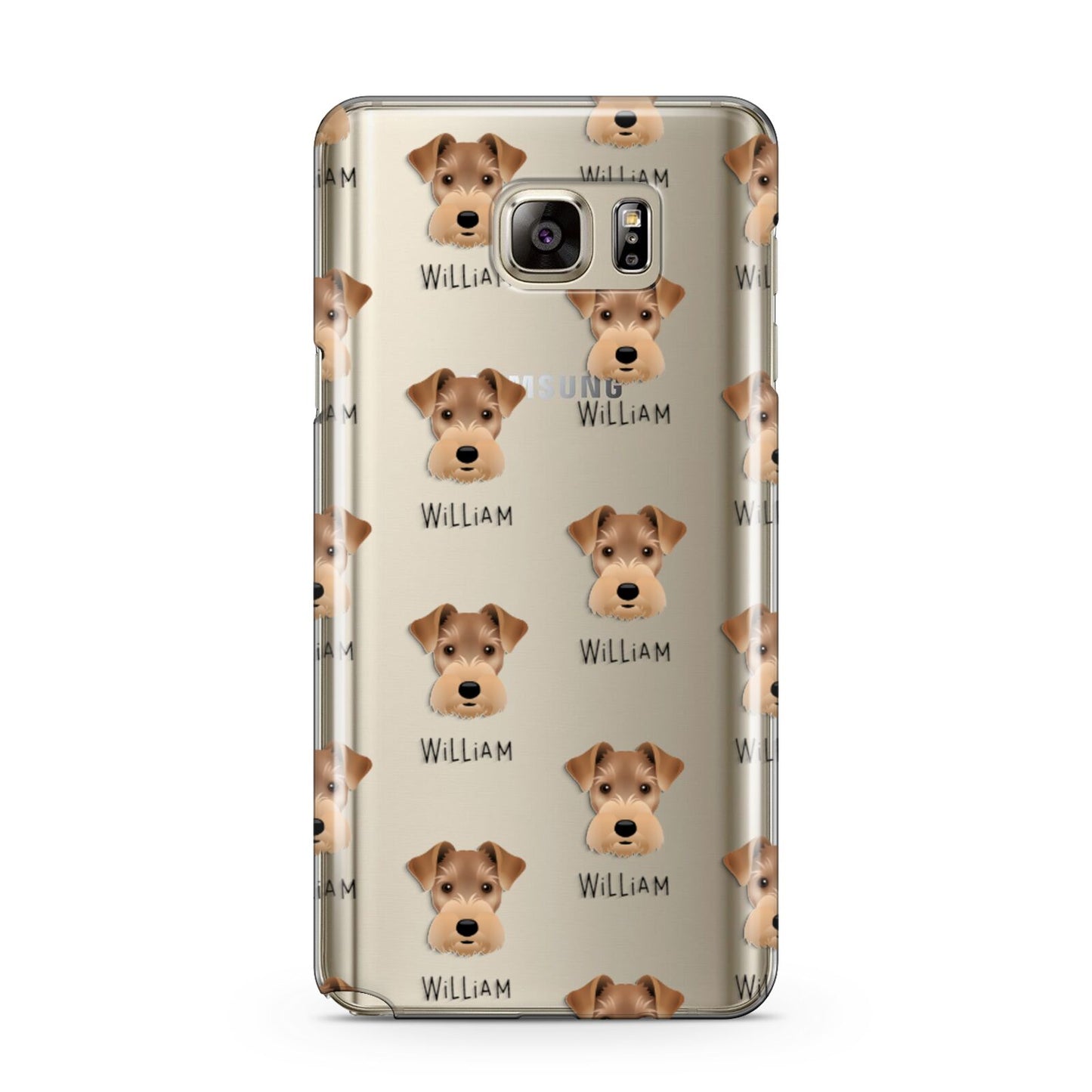 Welsh Terrier Icon with Name Samsung Galaxy Note 5 Case