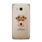 Welsh Terrier Personalised Samsung Galaxy J7 2016 Case on gold phone