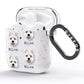 West Highland White Terrier Icon with Name AirPods Glitter Case Side Image