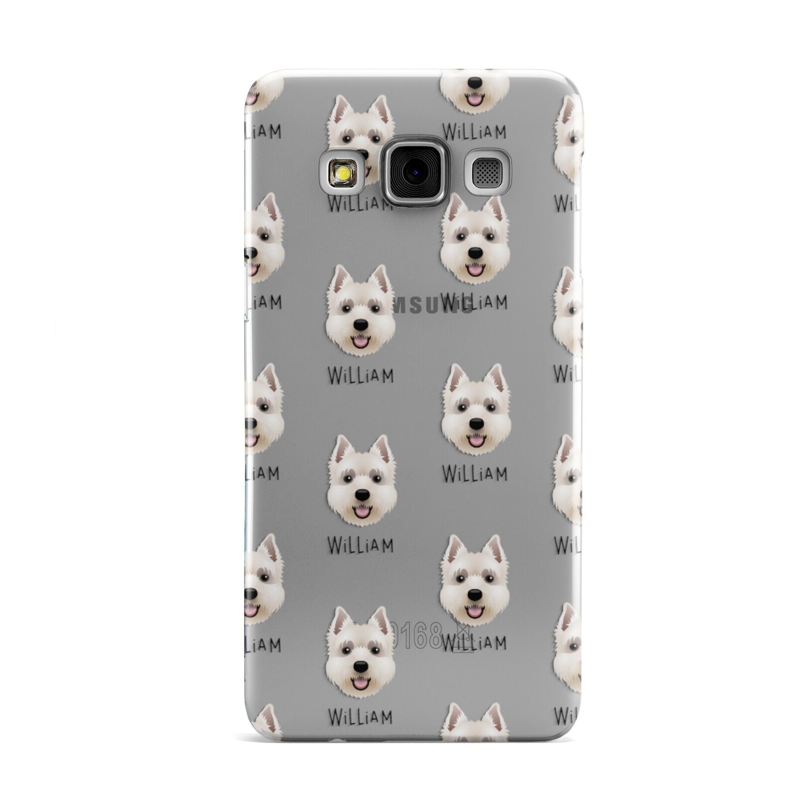 West Highland White Terrier Icon with Name Samsung Galaxy A3 Case