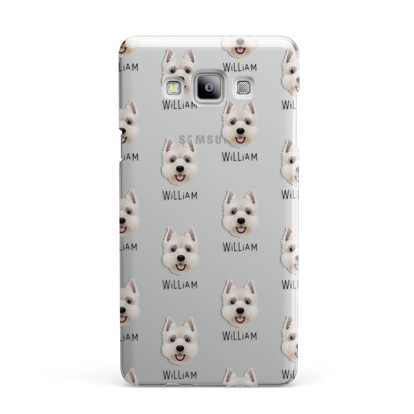 West Highland White Terrier Icon with Name Samsung Galaxy A7 2015 Case