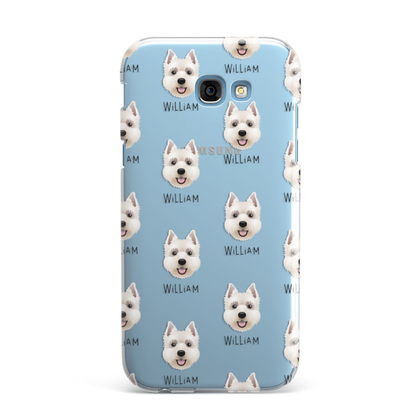 West Highland White Terrier Icon with Name Samsung Galaxy A7 2017 Case