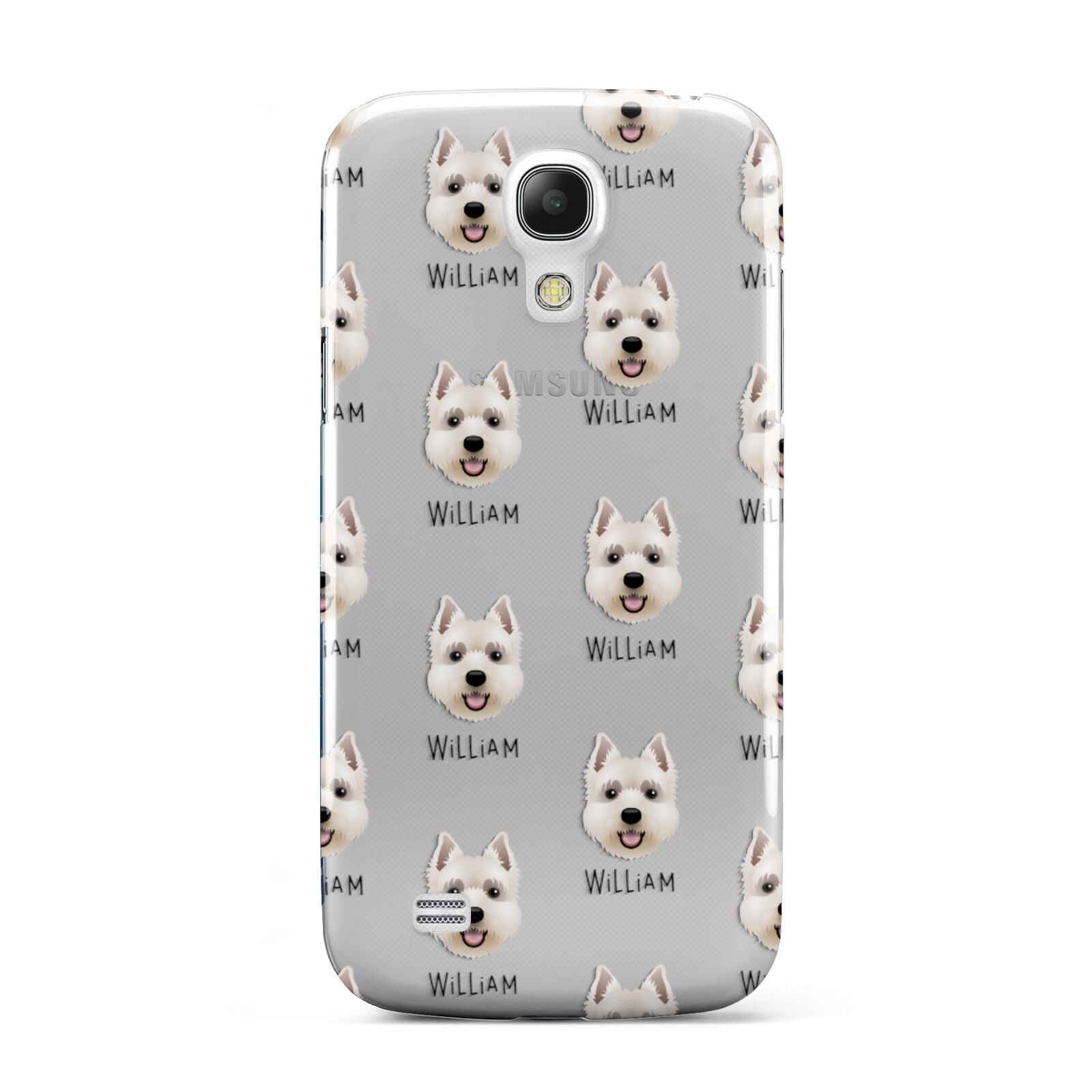 West Highland White Terrier Icon with Name Samsung Galaxy S4 Mini Case