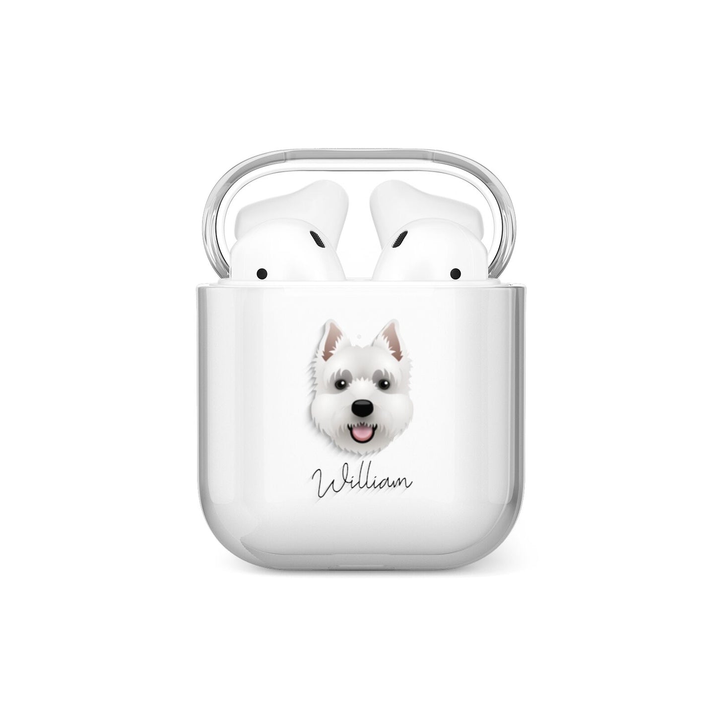 West Highland White Terrier Personalised AirPods Case