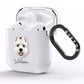 West Highland White Terrier Personalised AirPods Clear Case Side Image