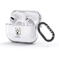 West Highland White Terrier Personalised AirPods Glitter Case 3rd Gen Side Image