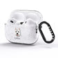 West Highland White Terrier Personalised AirPods Pro Glitter Case Side Image
