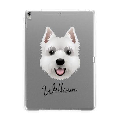 West Highland White Terrier Personalised Apple iPad Silver Case