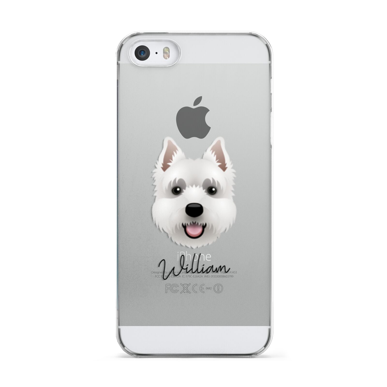 West Highland White Terrier Personalised Apple iPhone 5 Case