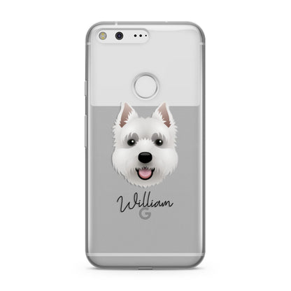 West Highland White Terrier Personalised Google Pixel Case