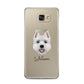 West Highland White Terrier Personalised Samsung Galaxy A5 2016 Case on gold phone