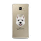 West Highland White Terrier Personalised Samsung Galaxy A7 2016 Case on gold phone