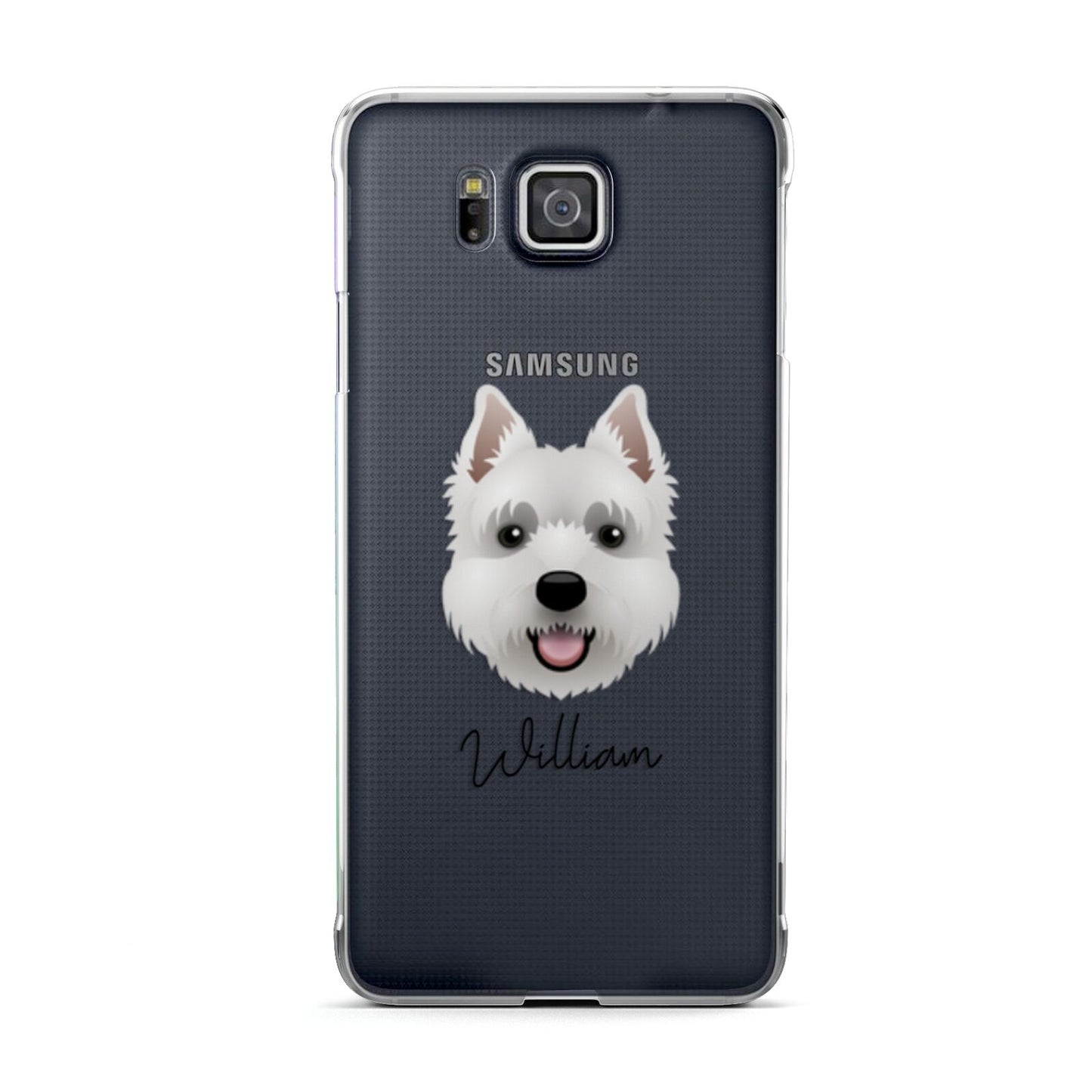 West Highland White Terrier Personalised Samsung Galaxy Alpha Case