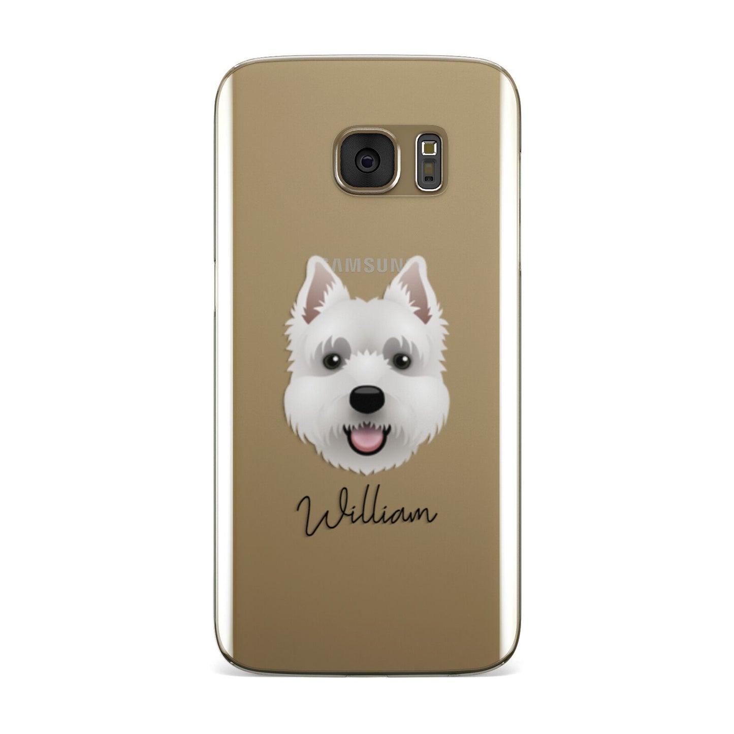 West Highland White Terrier Personalised Samsung Galaxy Case