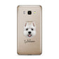 West Highland White Terrier Personalised Samsung Galaxy J7 2016 Case on gold phone