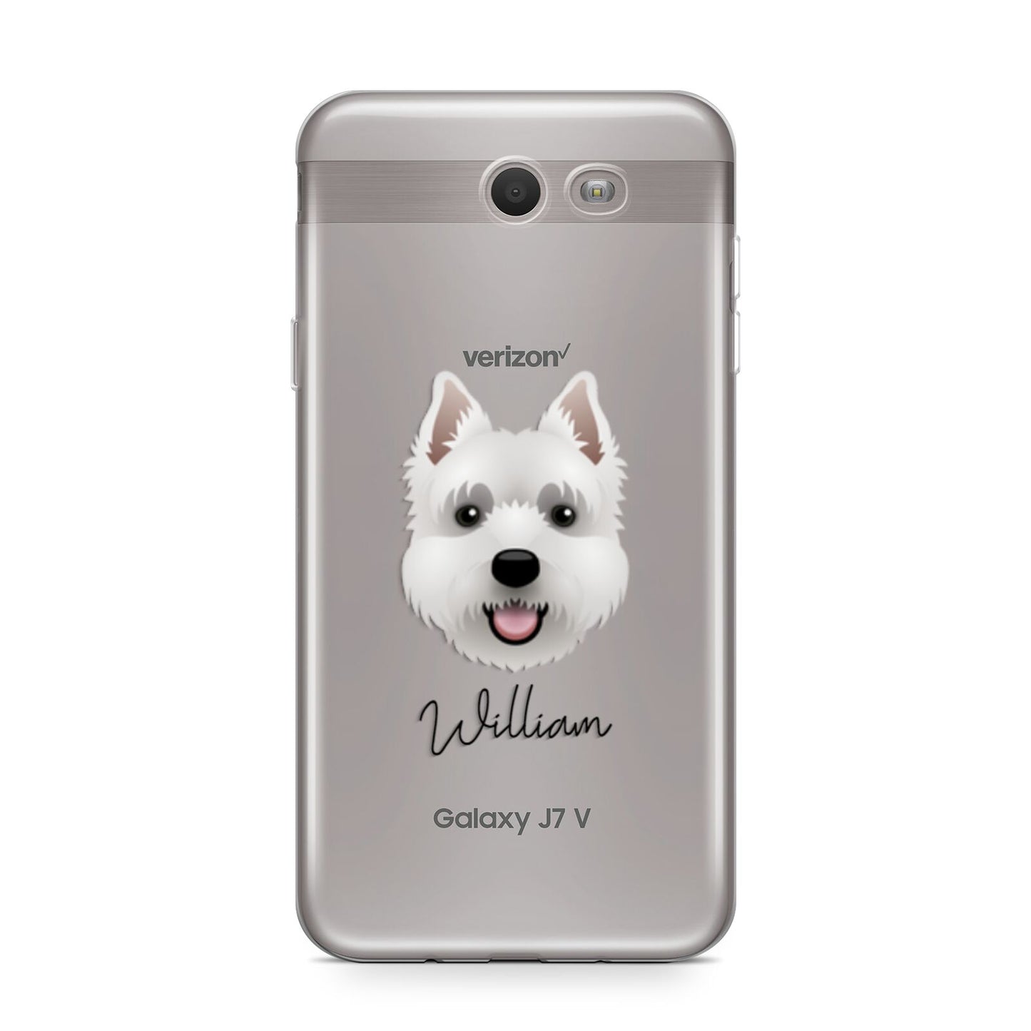 West Highland White Terrier Personalised Samsung Galaxy J7 2017 Case