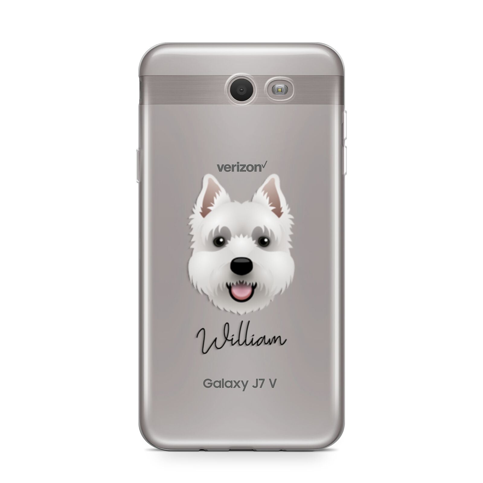 West Highland White Terrier Personalised Samsung Galaxy J7 2017 Case