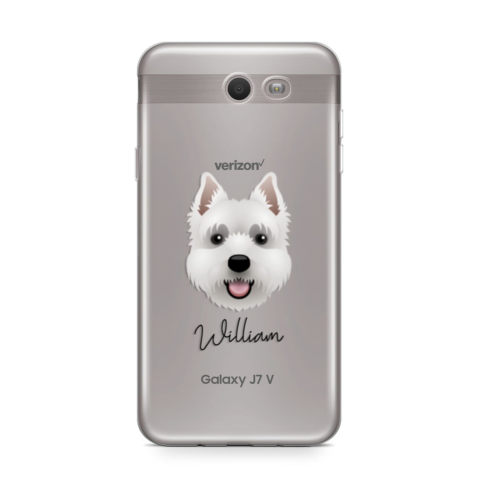 West Highland White Terrier Personalised Samsung Galaxy J7 2017 Case