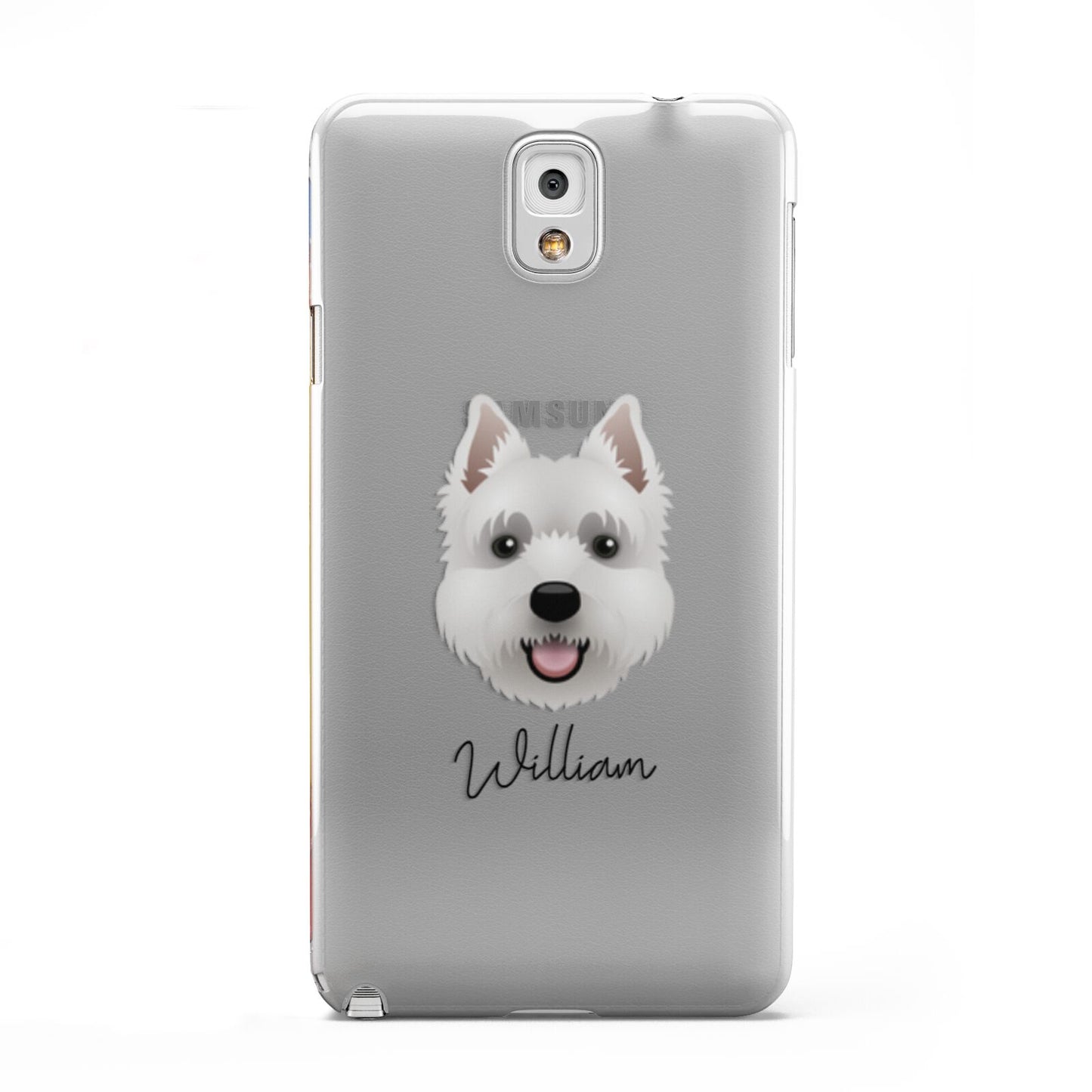 West Highland White Terrier Personalised Samsung Galaxy Note 3 Case