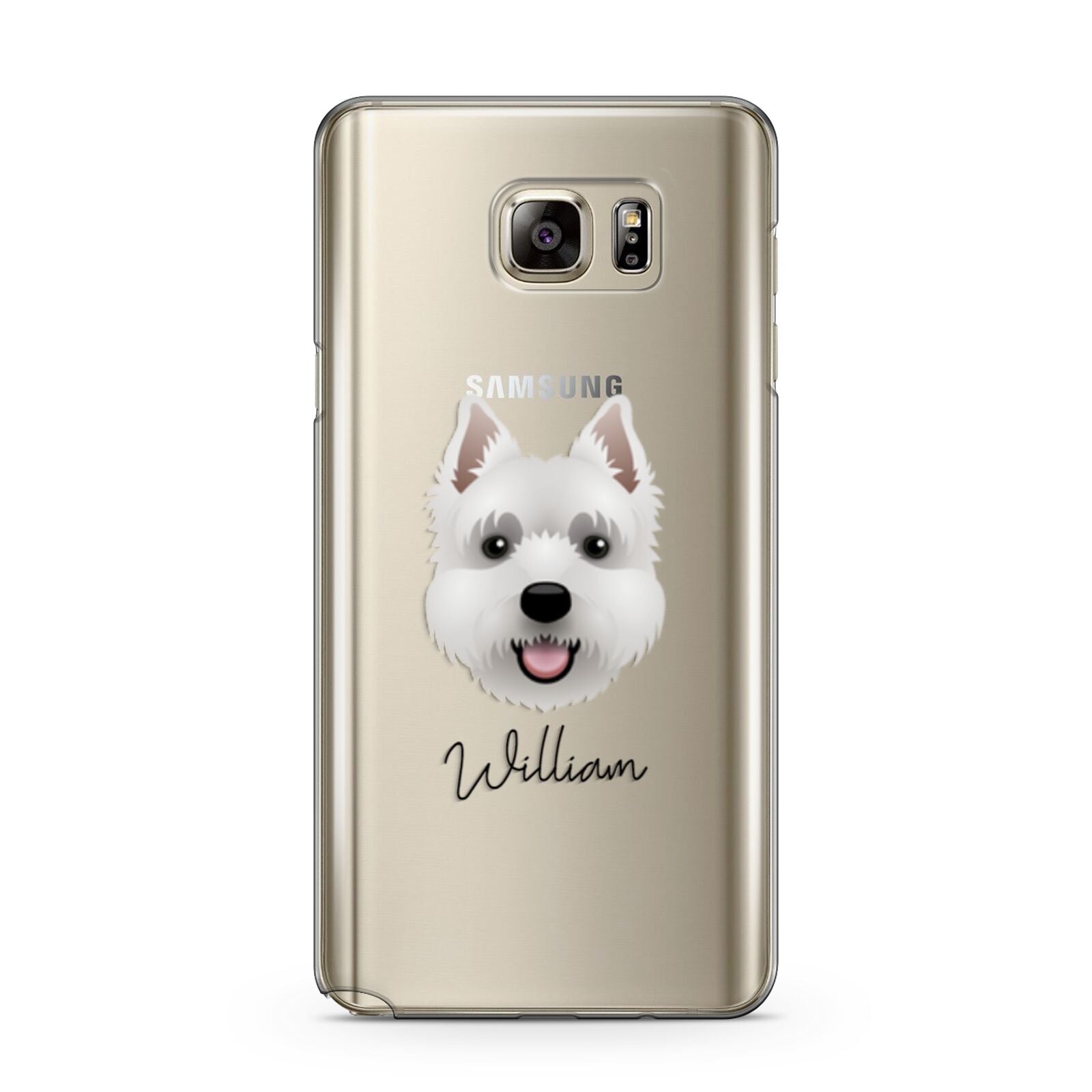 West Highland White Terrier Personalised Samsung Galaxy Note 5 Case