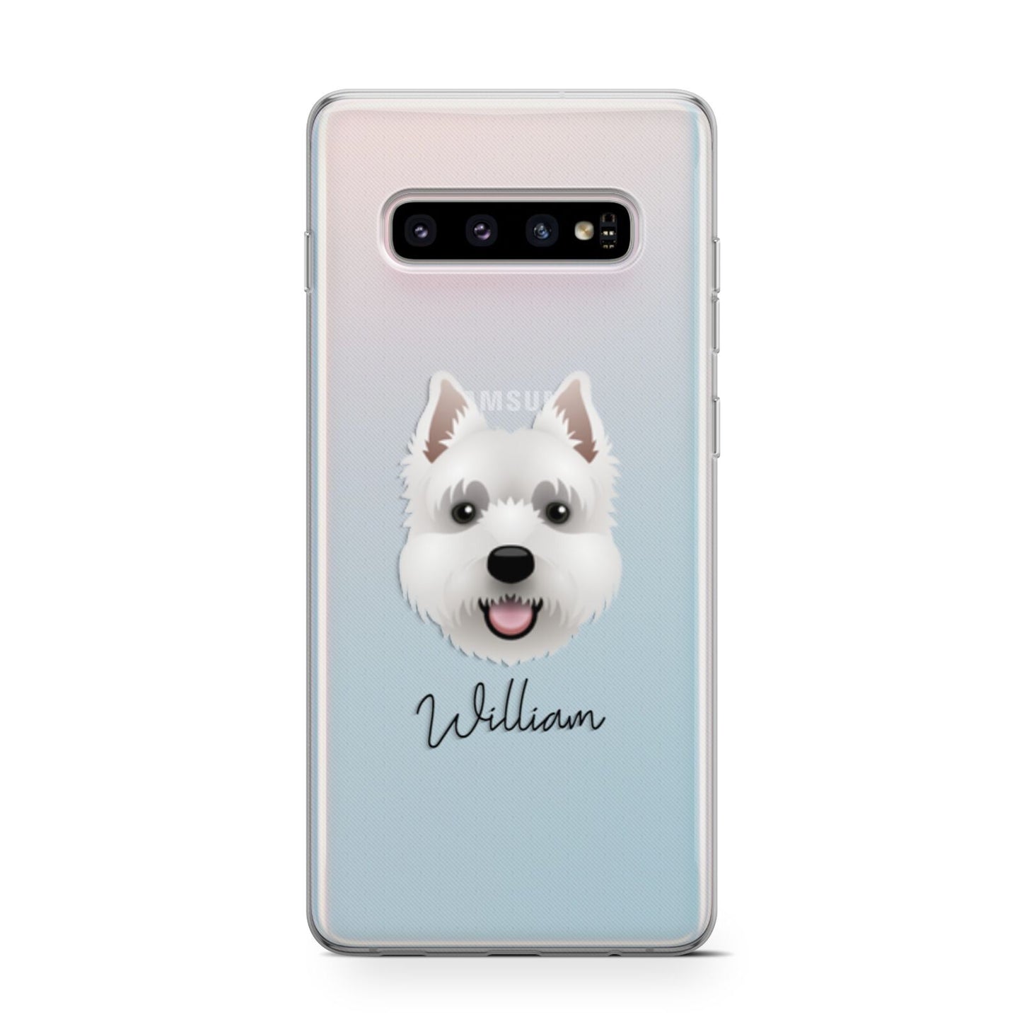 West Highland White Terrier Personalised Samsung Galaxy S10 Case
