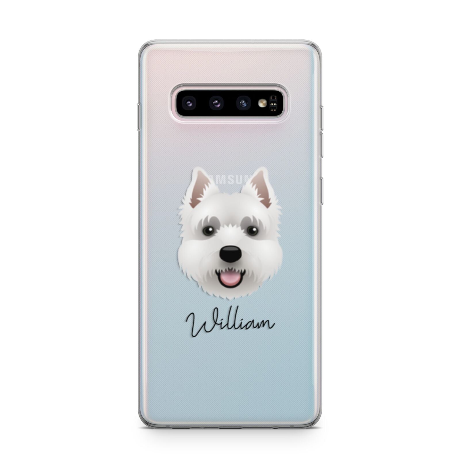 West Highland White Terrier Personalised Samsung Galaxy S10 Plus Case